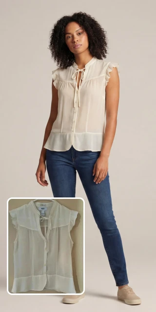 Blouse Studio Look combined before and after placeholder