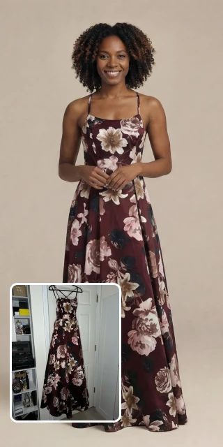 Casual Dress Cleanup combined before and after placeholder