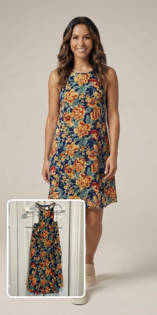 Summer Dress Editorial combined before and after placeholder